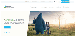Desktop Screenshot of aardgas.be